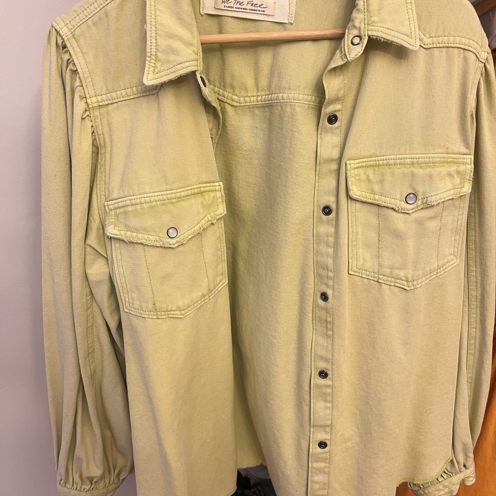 We The Free Light Yellow Shirt